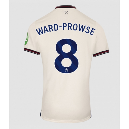 West Ham United James Ward-Prowse #8 Maglia Gara Trasferta Repliche 2025-26 Maniche Corte West Ham United James Ward-Prowse #8 Maglia Gara Trasferta Repliche 2025-26 Maniche Corte